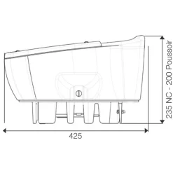 Abreuvoir chevaux à niveau constant chauffant Polyspring II - La Gée