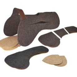 Amortisseur dos cheval feutre de laine avec cales amovibles Pro - Ronzon Legend