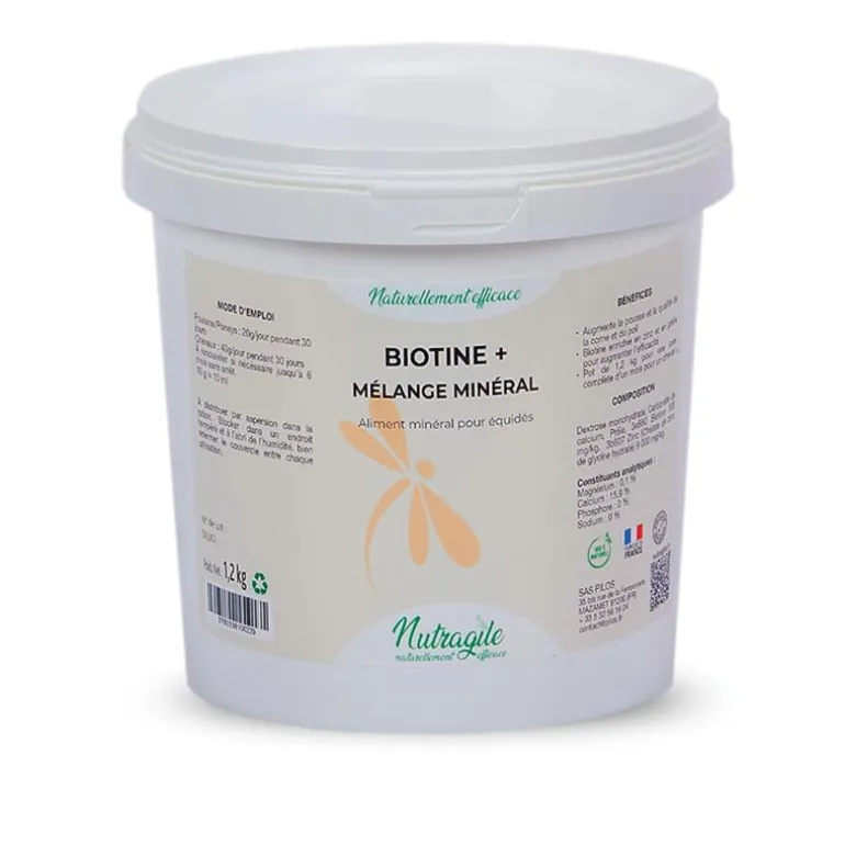 Biotine+ cheval repousse des crins et de la corne - Nutragile