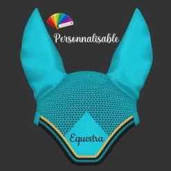 Bonnet anti-mouche cheval personnalisable emplacement broderie - Mattes
