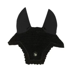 Bonnet anti-mouches anti-bruit cheval Soundless Swarovski Flyshield - Samshield