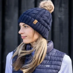 Bonnet équitation pompon doublé polaire - Woof Wear