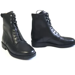 Boots équitation à lacets cuir lisse Derby Ride