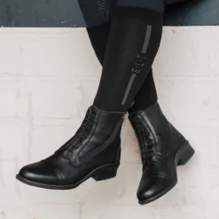 Boots équitation cuir zip et lacets Newcastle - Elt