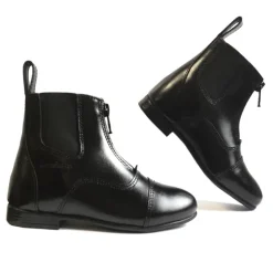 Boots équitation cuir zip avant Enfant Bouloc