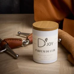 Bougie cheval équitation Parfum de cuir Classique - D'joy