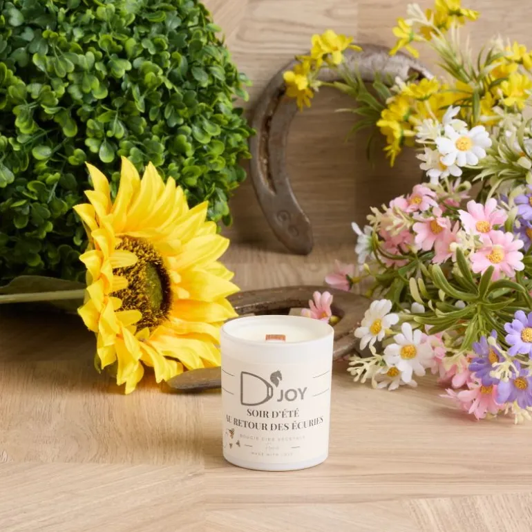 Bougie équitation Soir d'été au retour des écuries Mini format - D'joy