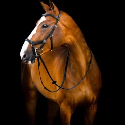 Bridon anatomique cheval Micklem Rambo Deluxe Competition avec rênes - Horseware