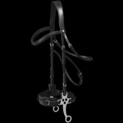 Bridon cuir avec hackamore X-Line - Waldhausen