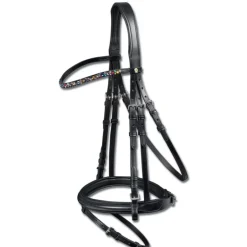 Bridon cuir muserolle combinée S-Line Chester - Waldhausen