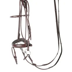 Bridon cuir rond muserolle pull-back - Harry's Horse