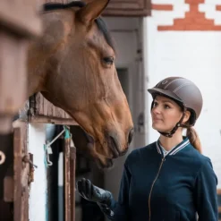 Casque équitation alcantara Epona petite visière - Egide