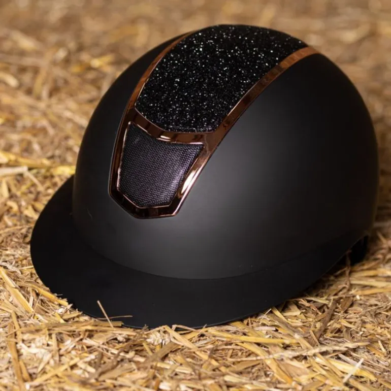 Casque équitation femme Mont Blanc Grande Visière Sparkle - Harry's Horse