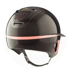 Casque équitation Voronoï Custom Rose/Gold (Avec protection temporale) - Freejump