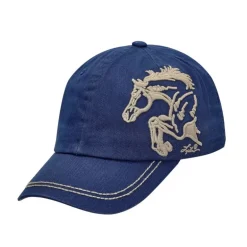 Casquette équitation motif cheval qui saute