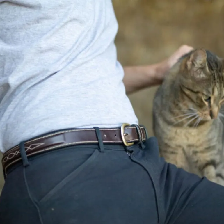 Ceinture avec surpiqûre décorative - Dy'on