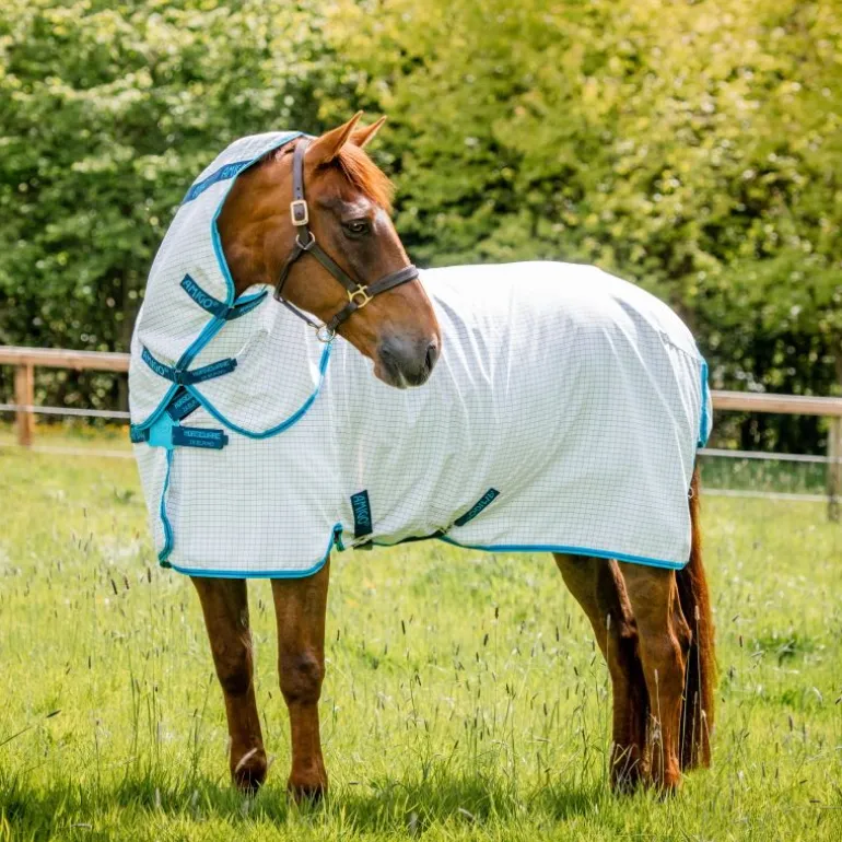 Chemise anti-mouche anti-UV cheval avec couvre-cou Amigo Aussie All Rounder - Horseware