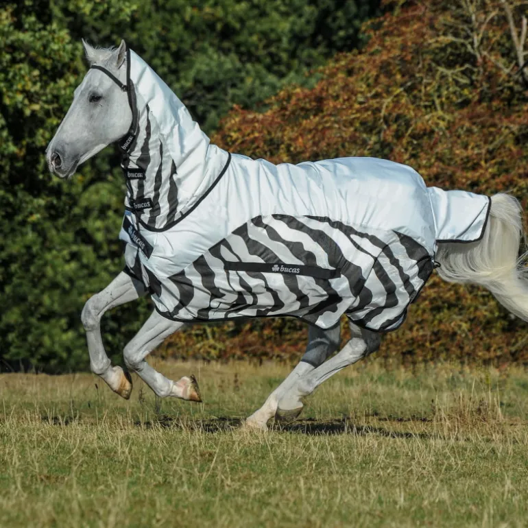Chemise anti-mouche cheval imperméable Buzz-off Zebra Rain - Bucas