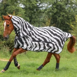 Chemise anti-mouche cheval Buzz off Zebra couvre cou détachable - Bucas