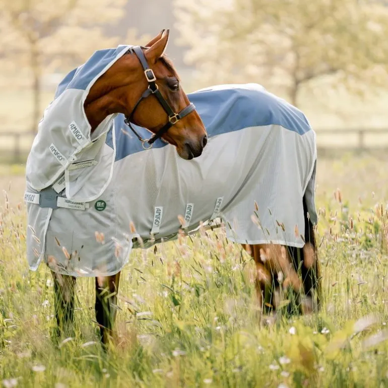 Chemise anti-mouche imperméable cheval avec couvre cou Amigo AmEco Combi - Horseware
