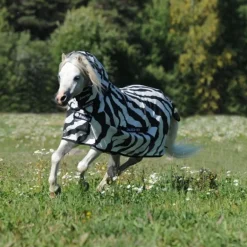 Chemise anti-mouche Poney avec couvre-cou Buzz-off Zebra - Bucas