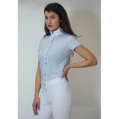 Chemise de compétition courtes microfibre manches Femme Alzira - For Horses