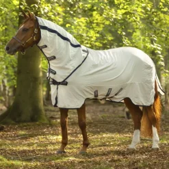 Chemise d'éte anti-uv cheval avec couvre cou Natura Rambo Summer Sheet - Horseware