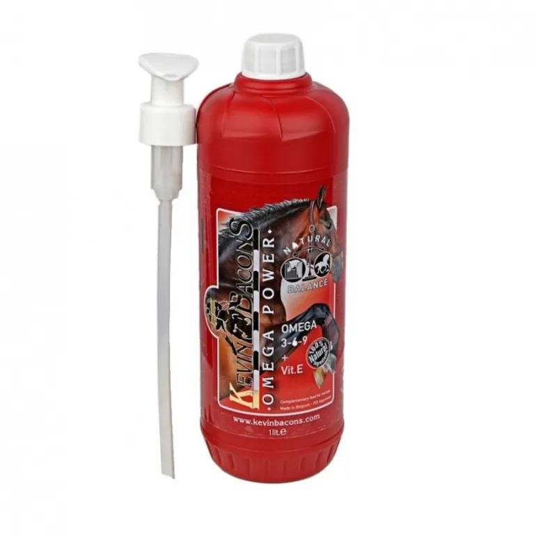 Complément métabolique chevaux 1 L Omega Power - Kevin Bacon's