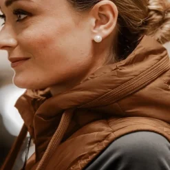 Doudoune sans manches longue équitation femme Ostende - Elt