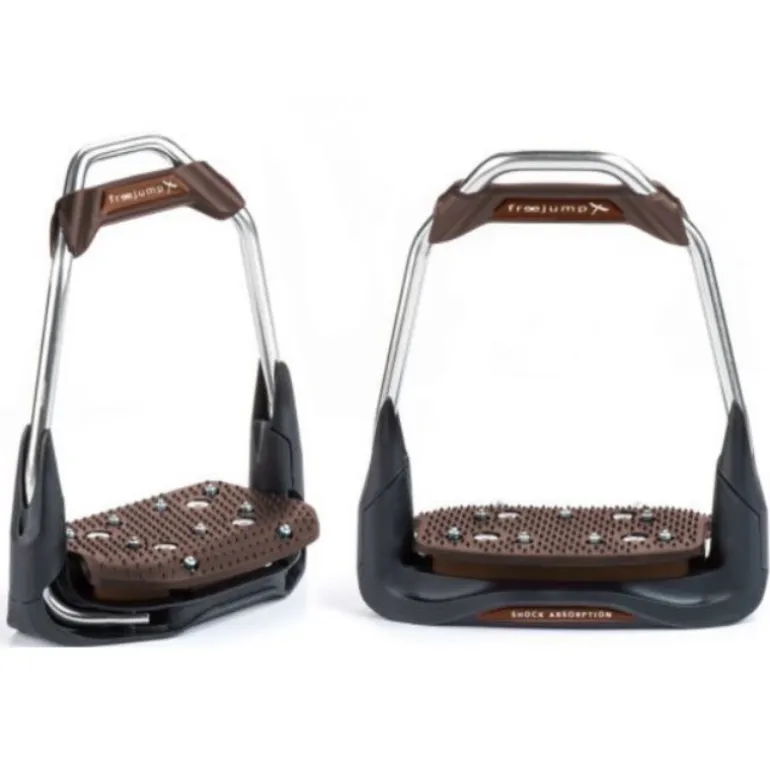 Etriers équitation Air's 10-00 plancher incliné œil droit personnalisables - Freejump