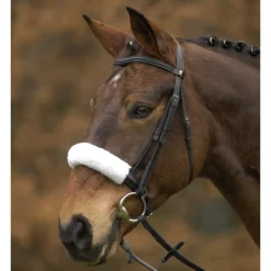 Fourreau muserolle/têtière mouton synthétique - Waldhausen