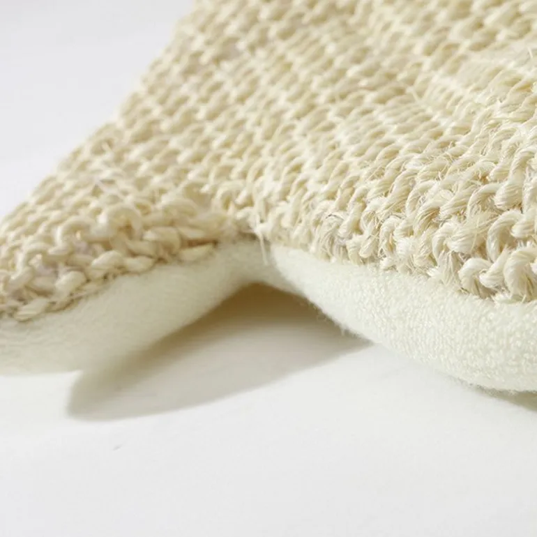 Gant de pansage Sisal spécial chevaux gris