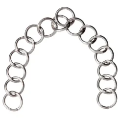 Gourmette d'attelage simple 15 anneaux