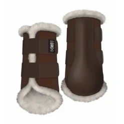 Guêtres de dressage cheval doublées en mouton antérieurs personnalisables - Mattes