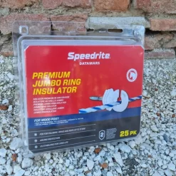 Isolateur annulaire Jumbo Ring blanc clôture cheval lot de 25 - Speedrite