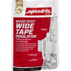 Isolateur pour ruban large blanc clôture cheval lot de 25 - Speedrite