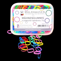 Élastiques à natter crinière larges multicolores 50 g - Waldhausen