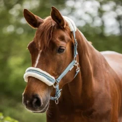 Licol cheval fourrure et strass Elegant - Waldhausen