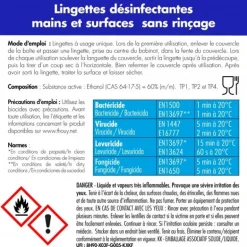 Lingettes désinfectantes écurie virucide multisurfaces ( X100)
