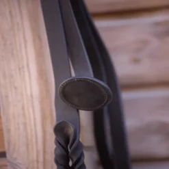 Longe de présentation cheval cuir et double chaine - Paddock Sports