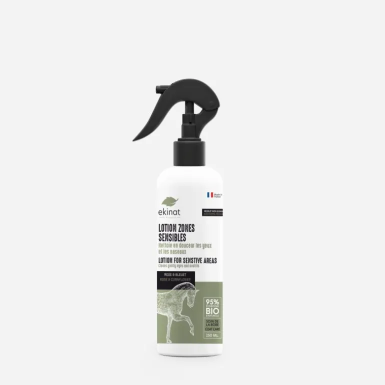 Lotion zones sensibles - Nettoyant Yeux et naseaux cheval - Ekinat