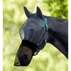 Masque anti-mouche anti-uv cheval intégral pour licol Premium - Waldhausen