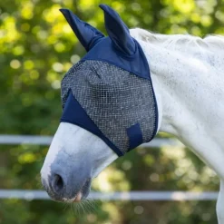 Masque anti-mouche anti-uv cheval avec oreilles