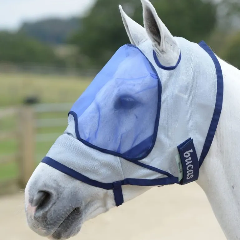 Masque anti-mouche et anti-UV cheval Deluxe sans oreilles - Bucas