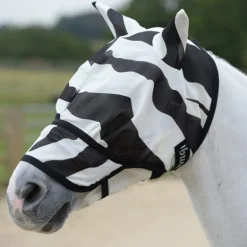 Masque anti-mouche et anti-uv cheval Buzz Off Zebra intégral - Bucas