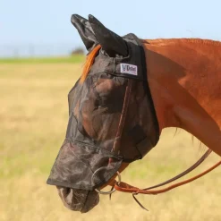 Masque anti-mouche intégral cheval avec oreilles Quiet Ride - Cashel