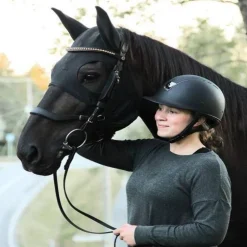 Masque cheval anti-stress oreilles anti-bruit Technologie Titane Liquide - Fenwick