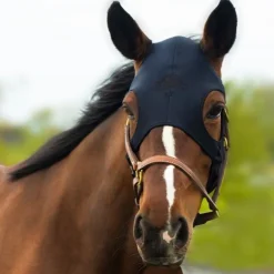 Masque cheval relaxant sans oreilles fermeture velcro - Technologie Titane Liquide - Fenwick