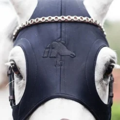 Masque cheval relaxant sans oreilles fermeture velcro - Technologie Titane Liquide - Fenwick