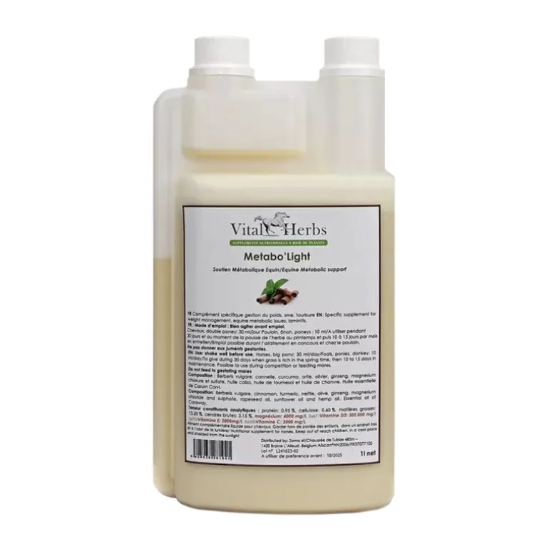 Metabo'Light régime cheval - Vital Herbs